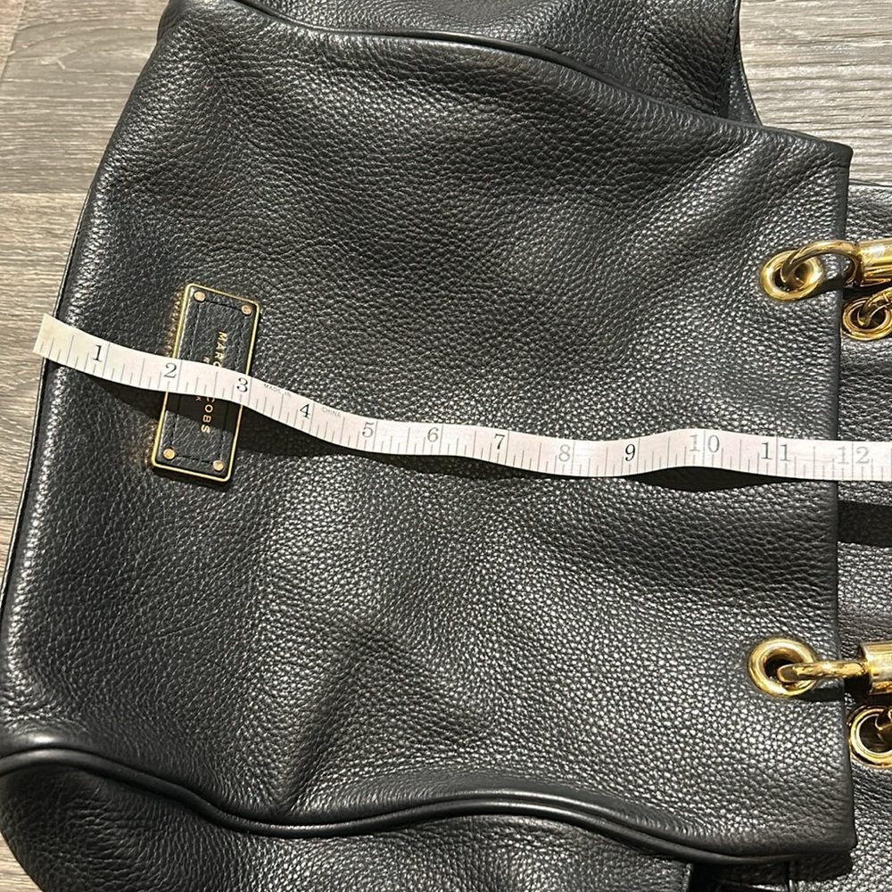 Marc by Marc Jacobs Tote Bag Too Hot To Handle Bentley Black Pebbled Leather - Picture 12 of 15